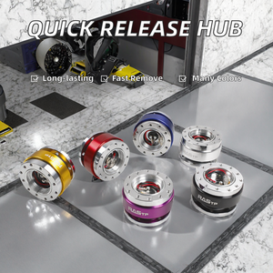 ערכת מתאם להגה Grand PC-ST66 מאלומיניום, אוניברסלית, 6 חורים, שחרור מהיר, ניתנת להסרה - Product Image 2