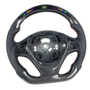 Accesorios Interiores para Automóviles Personalizados, Volante de Fibra de Carbono LED para <span class=keywords><strong>BMW</strong></span> F30 F32 F10 F20 F07 F01 E46 E60 E90 M3 M4 M5 <span class=keywords><strong>M7</strong></span> - Product Image 5