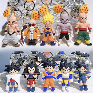 QY Cartoon PVC <b>Keychain</b> Soft Rubber Key Ring Character Strap Pendant for Gift and Bag Decoration - Product Image 4