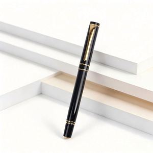 High-quality Luxury Metal Fountain <b>Pen</b> with logo Business Signature Metal <b>Pen</b> Black Custom <b>Pen</b> Suitable for Corporate Gifting - Product Image 6