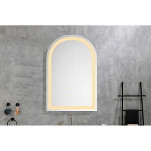 DB LED Lighted <b>Bathroom</b> Wall Mounted <b>Mirror</b> 20*30 <b>Oval</b> Framed Modern High Lumen Anti-Fog Separately Control Dimmer Function - Product Image 6