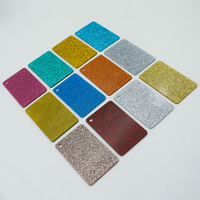 Un côté paillettes acrylique clair avec paillettes paillettes feuilles acryliques confettis feuilles acryliques