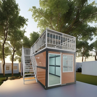 Vente chaude Nouvelle maison préfabriquée pliable Maison préfabriquée en acier avec balcon pour bureau en panneau sandwich