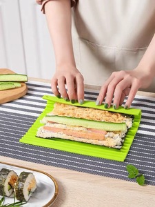 Silicone Hand Roll Sushi Rolling Curtain Japanese Sushi Rolling Tool Easy To Clean No Mildew Sushi Mat Portable - Product Image 5