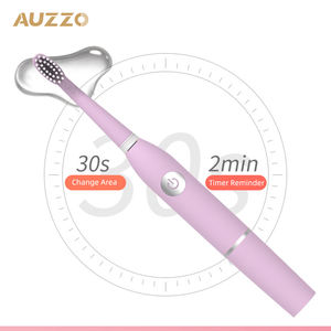 Ensemble de brosses à dents électriques pour couples en gros, alimentées par batterie, automatiques, soniques, à poils doux, blanchiment des dents, étanches, pliables pour - Product Image 2
