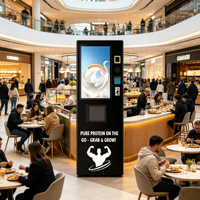 Distributeur automatique de boissons protéinées SKINEAT avec écran tactile de 32 pouces, refroidissement par compresseur, fonction instantanée, 3 modes de paiement, personnalisable