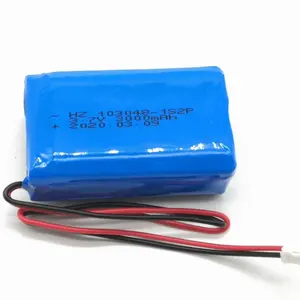 Pin Gói 103048 1S2P Phẳng Pin Lithium Polymer 3.7 V 3000 MAh 11.1wh Cho E-Reader - Product Image 1