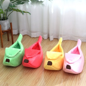 Nid pour animaux de compagnie lit <span class=keywords><strong>banane</strong></span> chat chien maison chat tapis lits chaud Durable Portable panier pour animaux de compagnie chenil chien coussin multicolore chat fournitures - Product Image 6