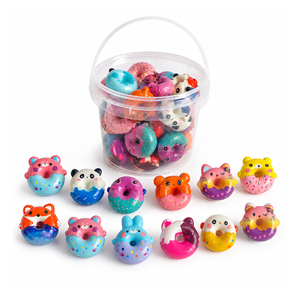 Bolsa de Regalo de Cumpleaños, Juguete de Donut de Animalito Adorable, PU Suave y Elástico, Antiestrés, Premio Escolar, Suministro de Fábrica - Product Image 5