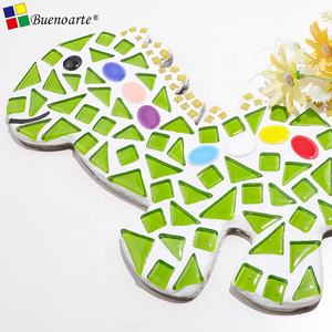 Buenoarte Dinosaurus Creatief Cadeau Eco-vriendelijke DIY Mozaïek Knutselsets Kinderen Glas Tegels 7MM Dikte 14x26cm Modern Design Kamer - Product Image 4