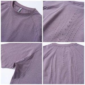 <span class=keywords><strong>Camiseta</strong></span> Deportiva Unisex al por Mayor, 100% Poliéster, Ecológica, Transpirable, de Secado Rápido, que Absorbe la Humedad, para Correr y Entrenar - Product Image 3