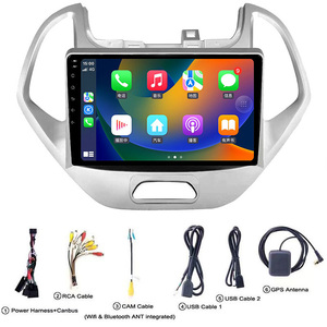 Reproductor de Radio Android con 4G, DSP, WiFi, BT, 2 Din, Pantalla Táctil, Video para Coche, Carplay, Navegación GPS, Multimedia y OBD2 para <span class=keywords><strong>Ford</strong></span> Figo 2019 <span class=keywords><strong>2020</strong></span> - Product Image 2