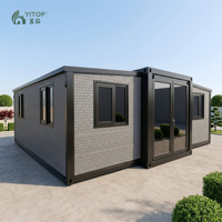 Maisons préfabriquées de luxe YITOP, villas étanches, maisons conteneurs extensibles de 20 pieds et 30 pieds, maison mobile extérieure, maison préfabriquée en acier