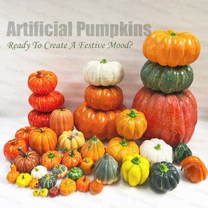 Fournitures de décoration d'automne bricolage Halloween et automne récolte Faux citrouille artisanat pour zoo parc d'attractions <span class=keywords><strong>cinéma</strong></span> décor festif - Product Image 1