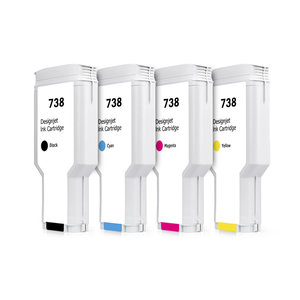 Cartouche d'encre compatible OCB 738 738XL 300ML avec puce et encre pigmentée pour imprimantes HP DesignJet T850 T950 - Product Image 1