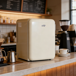 Mini-réfrigérateur silencieux pour hôtel 40L avec serrure de porte, éclairage LED, refroidissement semi-conducteur, pour 5 à 8 boissons - Product Image 3