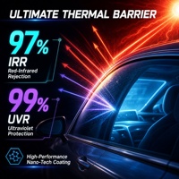 Película de Cerámica NANO IRR99% Calidad USA GARANTÍA 10 AÑOS UVr100% Ultra HD SIN NEBLINA 5G Película para Ventanas de Auto Película Solar para Ventanas