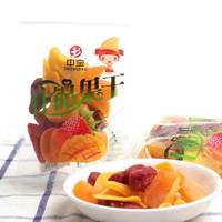 Zhongbao Camilan Buah Kering Irisan Manis Proses AD Mangga Kering Persik Stroberi Jeruk Campuran Buah Kering 100g ODM