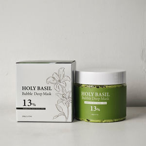 Mascarilla Facial de Burbujas con Arcilla Herbal de Albahaca Santa y Agua Carbonatada, Hidratante para Todo Tipo de Piel - Marca Blanca - Product Image 4