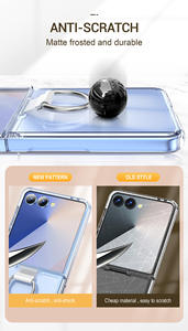 Funda Transparente con Anillo y Soporte Plegable para Samsung Galaxy Z Flip 7 Flip 6, Carcasa Protectora Antigolpes para Z Flip 5 - Product Image 2