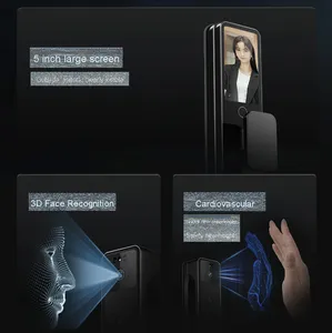 Bosch fu8 cộng với khóa thông minh Wifi vân tay nhận dạng khuôn mặt video mắt mèo giám sát chống trộm khóa cửa đám mây lưu trữ dữ liệu IP - Product Image 5