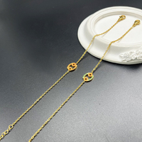 Edelstahl Gold Krebs Sternzeichen Halskette Ohrringe Set CZ Pavé Bernstein Orange Astrologie-Schmuck Damen Großhandel Maßanfertigung OEM