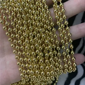 LS-A3407 altın bakır boncuk altın bağlantı zincirler kadınlar el yapımı kaliteli bilezikler toplu zincirleri DIY takı aksesuarları tedarikçisi