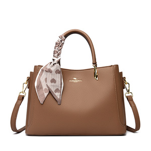 Nouveau Sac à Main Élégant Grande Capacité en Cuir PU Haut de Gamme pour Femme, Fermeture Éclair, Sac Bandoulière Fourre-tout pour Mamans d'Âge Moyen - Product Image 4