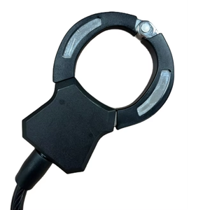 Bloqueo de esposas de acero endurecido para E Scooter Bloqueo de llave de cadena de <span class=keywords><strong>cable</strong></span> duradero con función de seguridad Bloqueo de ciclo de aleación plegable para ciclismo - Product Image 3