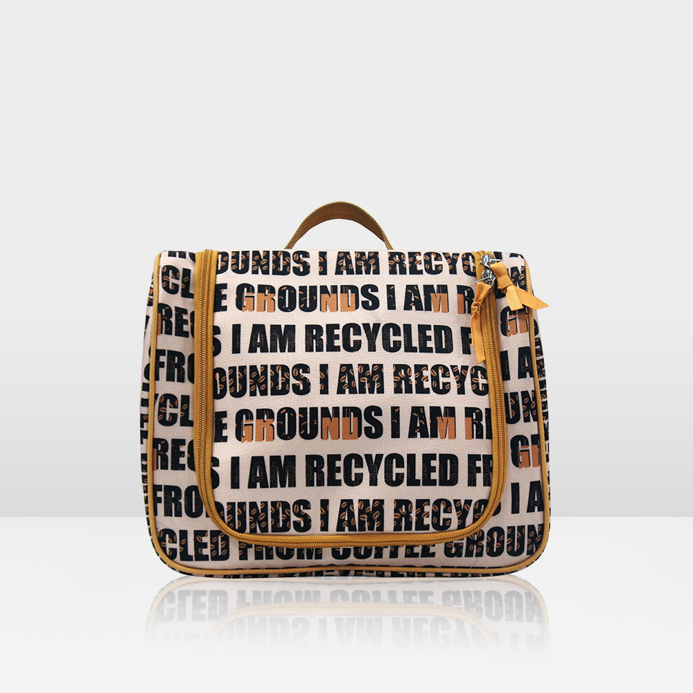 Eco-Friendly Coffee Grounds Travel Cosmetics Organizer