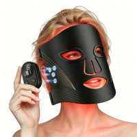 Masque facial LED en silicone de qualité médicale, contrôleur à fixation magnétique sans fil, masque LED pour usage domestique, haute qualité