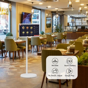 2 Monitores Portátiles Android 13 RK3588S2 8+128GB FHD con Soporte, Cámara Opcional para Menús de Restaurantes, Señalización Digital - Product Image 1