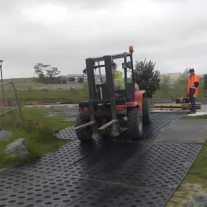 Werksverkauf individualisierte Bagger Verwendung Matte HDPE Kunststoff Boden Extrusion temporäre Straßenblech