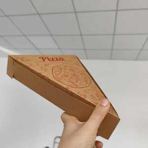 Boîte à pizza en papier kraft jetable, emballage alimentaire biodégradable, gaufrage, laminage mat pour la restauration à emporter - Product Image 5