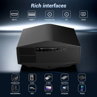 Projecteur YG710W 4K FHD 1080P Mise au point automatique Haut de gamme LED 20W Haut-parleur Intelligent Android 12 Cinéma maison Conférence 2G RAM