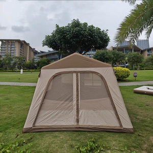 7.29 ㎡   Aufblasbares Campingzelt mit Wasserdichter Matte und Regenschutz, Vordach, Wärmeisolierung und für Familien-Camping - Product Image 2