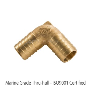 Raccord double barbelé en laiton de haute qualité 3/8 po, connecteur double pagode, raccord de tuyau droit, adaptateur marin fabriqué en TA - Product Image 2
