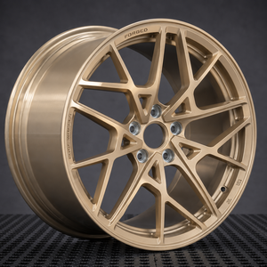 Rines Forjados Personalizados GW de 18, 19, 20 y 21 Pulgadas, 5x112, 5x120, Acabado Dorado Satinado para BMW M5, <span class=keywords><strong>M8</strong></span>, Maserati Ghibli, <span class=keywords><strong>Aston</strong></span> <span class=keywords><strong>Martin</strong></span>, Rines de Aluminio Billet 6061-T6 - Product Image 1