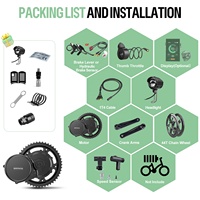 Moteur central Bafang M315 BBS02 36V 48V 500W 750W sans balais DC pour vélo électrique, kit avec écran tactile VD16MT en stock