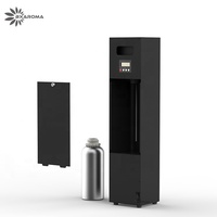 Diffuseur de parfum automatique commercial populaire en métal noir, grande capacité 1000 ml, garantie 1 an, contrôle par application, minuterie intégrée