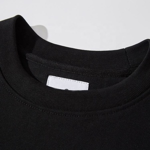 T-shirts unisexes personnalisés avec logo imprimé, 2024 plus récent t-shirt noir en gros - Product Image 3