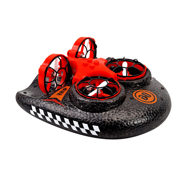 JXB 2022 3-in-1 Mini RC Hovercraft High-Speed Quadcopter Drone & Flying Boat Toys New Product for Children