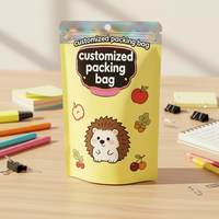 Sachets Doypack refermables anti-odeur et anti-enfants, personnalisés avec impression en héliogravure, en PE et Mylar, pour nouilles et aliments pour animaux de compagnie