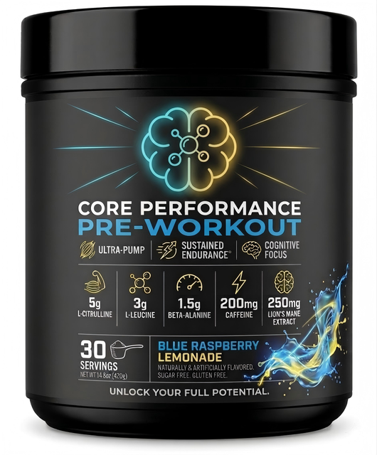 Pre Workout Powder With Caffeine, Beta Alanine & L Citrulline for Explosive Energy, Extreme Focus & Maximum Muscle Pumps