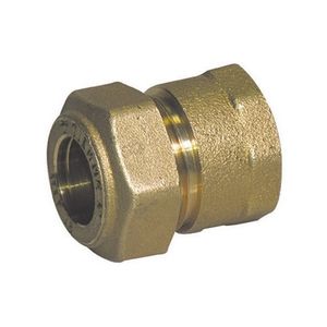 Raccord droit femelle avec joint torique pour gaz 1/2 x 18 pour systèmes CVC - Product Image 1