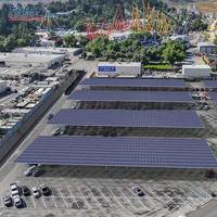 Sistema di Tettoie Solari OEM per Auto, Struttura in Acciaio per Parcheggi Solari, Fornitura EPC per Costruzioni Fotovoltaiche Commerciali