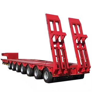 Camión semirremolque de cama baja Lowboy de servicio pesado 3 ejes 4 ejes 50ton 60ton Capacidad Camión Remolque - Product Image 6