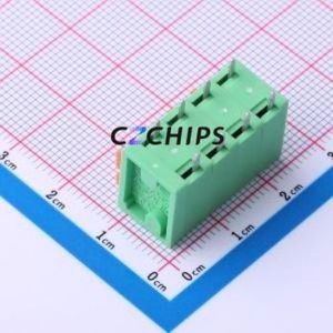 DB142V-5.08-4P-GN Spring Terminal Block Through hole Component (THT),P=5.08mm Connector 1x4P 5.08mm Green Through Hole - Product Image 2