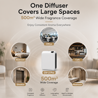 Diffuseur d'arômes intelligent portable, couverture de 500 m³, moteur longue durée, machine à parfum aux huiles essentielles, fournisseur OEM ODM
