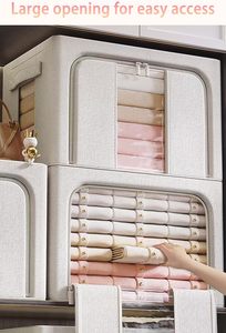 Support Household Use Bedroom Wardrobe Comforter <b>Clothes</b> Storage Child Storage <b>Box</b> With Sturdy Frame Logo and Color - Product Image 6